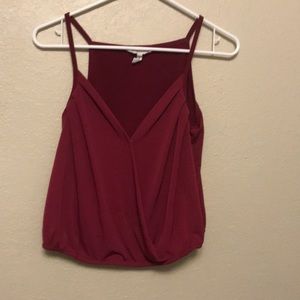 BCBGeneration Red wrap tank